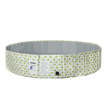 PaWz 120cm Pet Dog Swimming Pool Cat Portable BathTub Kid Shower Washing Folding PaWz